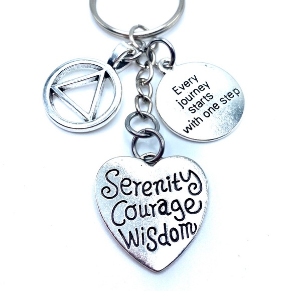 Sobriety Keychain Bag Charm - Picture 4 of 8